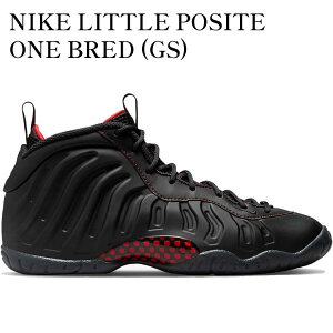 yCO 񂹏izNIKE LITTLE POSITE ONE BRED (GS) DV3773-001 Y fB[X lC 