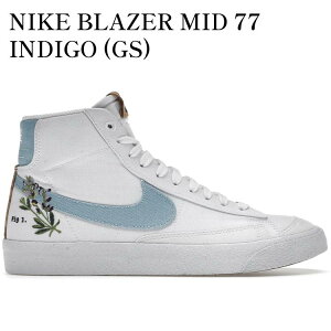 yCO 񂹏izNIKE BLAZER MID 77 INDIGO (GS) DC8246-100 Y fB[X lC 