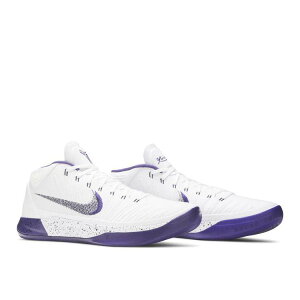 yCO 񂹏izNIKE KOBE A.D. MID BASELINE WHITE COURT PURPLE 922482-100 Y fB[X