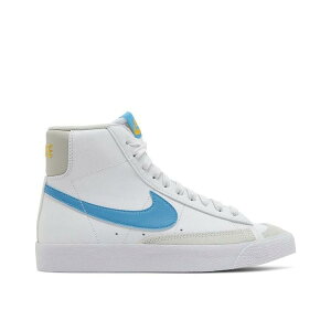yCO 񂹏izNIKE BLAZER MID 77 WHITE LASER BLUE (GS) DA4086-107 Y fB[X lC 