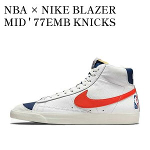 yCO 񂹏izNIKE BLAZER MID 77 NBA 75TH ANNIVERSARY KNICKS DD8025-100 Y fB[X lC 