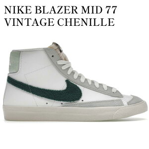 yCO 񂹏izNIKE BLAZER MID 77 VINTAGE CHENILLE SWOOSH GORGE GREEN (WOMEN'S) DX8959-100 Y fB[X lC 