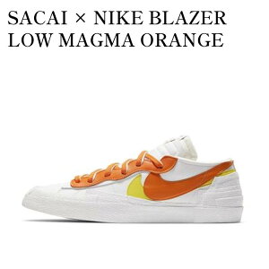 yCO 񂹏izNIKE BLAZER LOW SACAI WHITE MAGMA ORANGE TJC × iCL u[U[ [ zCg }O}IW DD1877-100 Y fB[X lC 