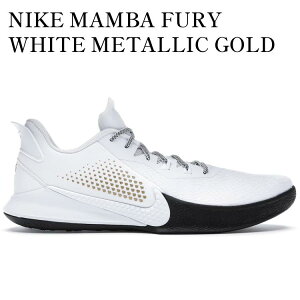 yCO 񂹏izNIKE MAMBA FURY WHITE METALLIC GOLD CZ8770-100 Y fB[X lC 