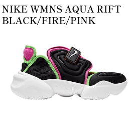 【お取り寄せ商品】NIKE WMNS AQUA RIFT BLACK/FIRE/PINK ナイキ ウィメンズ アクアリフト ブラック/ファイア/ピンク BQ4797-001