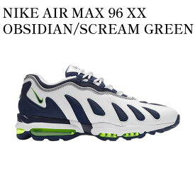 【お取り寄せ商品】NIKE AIR MAX 96 XX OBSIDIAN/SCREAM GREEN ナイキ エアマックス 96 XX オブシディアン/スクリーム グリーン 870165-100