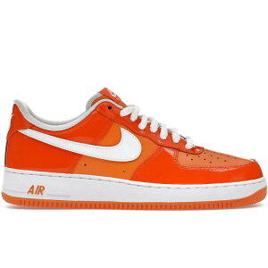 【海外限定 お取り寄せ商品】 ナイキ エア フォース 1 ロー '07 オレンジ ホワイト パテント HV9405-800 メンズ レディース 人気 おしゃれ