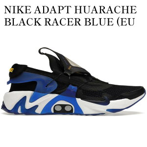 yCO 񂹏izNIKE ADAPT HUARACHE BLACK RACER BLUE (EU CHARGER) CT4092-001 Y fB[X lC 