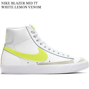 yCO 񂹏izNIKE BLAZER MID 77 WHITE LEMON VENOM (WOMEN'S) CZ0362-100 Y fB[X lC 