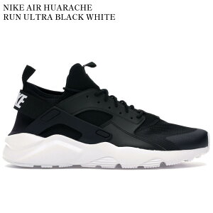 yCO 񂹏izNIKE AIR HUARACHE RUN ULTRA BLACK WHITE 819685-016 Y fB[X lC 