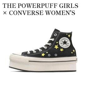 【お取り寄せ商品】THE POWERPUFF GIRLS × CONVERSE WOMEN'S ALL STAR CHUNKYLINE HI BLACK パワーパフガールズ × コンバース ウィメンズ オールスター チャンキーライン ハイ ブラック 31312821 メンズ レディース 人気 おしゃれ