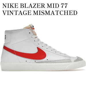 yCO 񂹏izNIKE BLAZER MID 77 VINTAGE MISMATCHED SWOOSH BLUE RED BQ6806-117 Y fB[X lC 