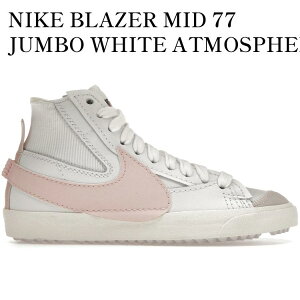 yCO 񂹏izNIKE BLAZER MID 77 JUMBO WHITE ATMOSPHERE PINK (WOMEN'S) DQ1471-101 Y fB[X lC 