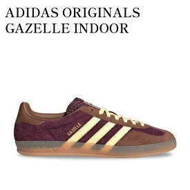 【お取り寄せ商品】ADIDAS ORIGINALS GAZELLE INDOOR MAROON/ALMOST YELLOW/PRELOVED BROWN アディダスオリジナルス ガゼルインドア マルーン/オールモストイエロー/プリラブドブラウン JI0324 メンズ レディース 人気 おしゃれ