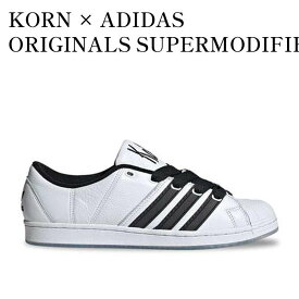 【お取り寄せ商品】KORN × ADIDAS ORIGINALS SUPERMODIFIED WHITE/BLACK WHITE コーン × アディダス オリジナルス スーパーモディファイド ホワイト/ブラックホワイト IG0793 メンズ レディース 人気 おしゃれ