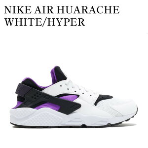 yCO 񂹏izNIKE AIR HUARACHE WHITE/HYPER GRP-BLACK-PURPLE DYNASTY 318429-105 Y fB[X lC 