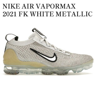 yCO 񂹏izNIKE AIR VAPORMAX 2021 FK WHITE METALLIC SILVER (GS) DB1550-100 Y fB[X lC 