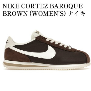 yCO 񂹏izNIKE CORTEZ BAROQUE BROWN (WOMEN'S) iCL Rebc obNuE (EBY) DZ2795-200 Y fB[X lC 