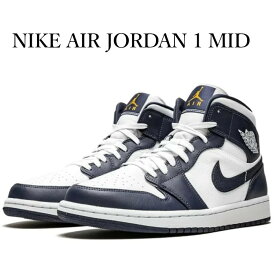 【返品 サイズ交換 OK】 ナイキ エアジョーダン 1 ミッド NIKE AIR JORDAN 1 MID white/metallic gold-obsidian 554724-174 メンズ スニーカー レディース