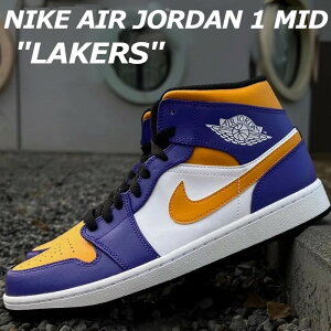 yԕi TCY OKz NIKE AIR JORDAN 1 MID LAKERS GAW[_ 1 ~bh CJ[Y p[v PURPLE DQ8426-517 Y Xj[J[ fB[X
