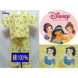 綿100％ディズニープリンセス白雪姫上着：前開き100センチdisneyパジャマ 子供 半袖Disneyパジャマ キッズ