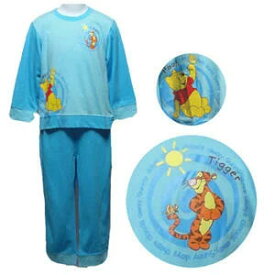 ディズニーPooh[くまのプーさん]長袖子供パジャマ(Disney)薄手のニット生地（Tシャツ生地）120センチパジャマ キッズdisney
