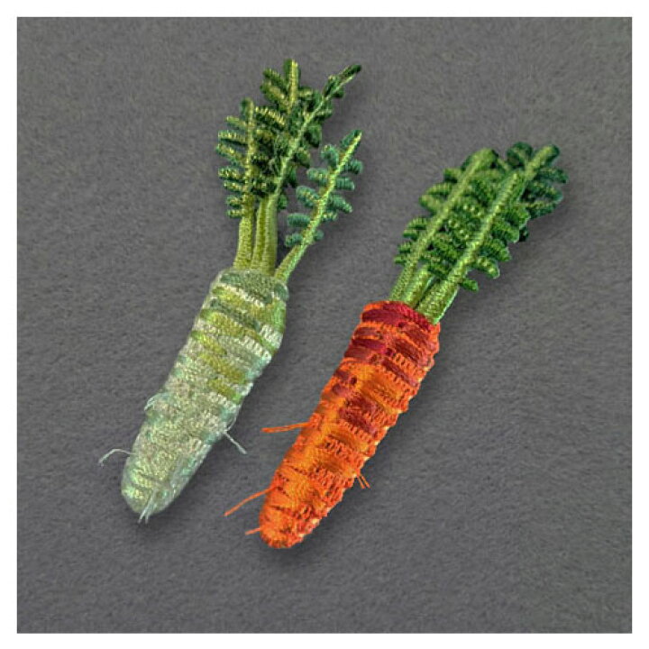 楽天市場】【根野菜】（大根/ニンジン）刺繍ブローチ、Made in japan 