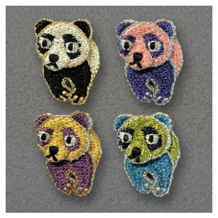 楽天市場】【刺繍ブローチ】パンダ Made in japan、刺繍、ブローチ 