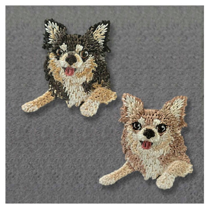 楽天市場 チワワロング 刺繍ブローチ Made In Japan 刺繍 ブローチ 全面刺繍 立体 犬 小型犬 ペット 家族 動物 軽い かわいい わんわん ラカム