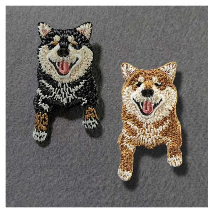 楽天市場 柴犬 刺繍ブローチ Made In Japan 刺繍 ブローチ 全面刺繍 立体 犬 小型犬 ペット 家族 動物 軽い かわいい わんわん ラカム