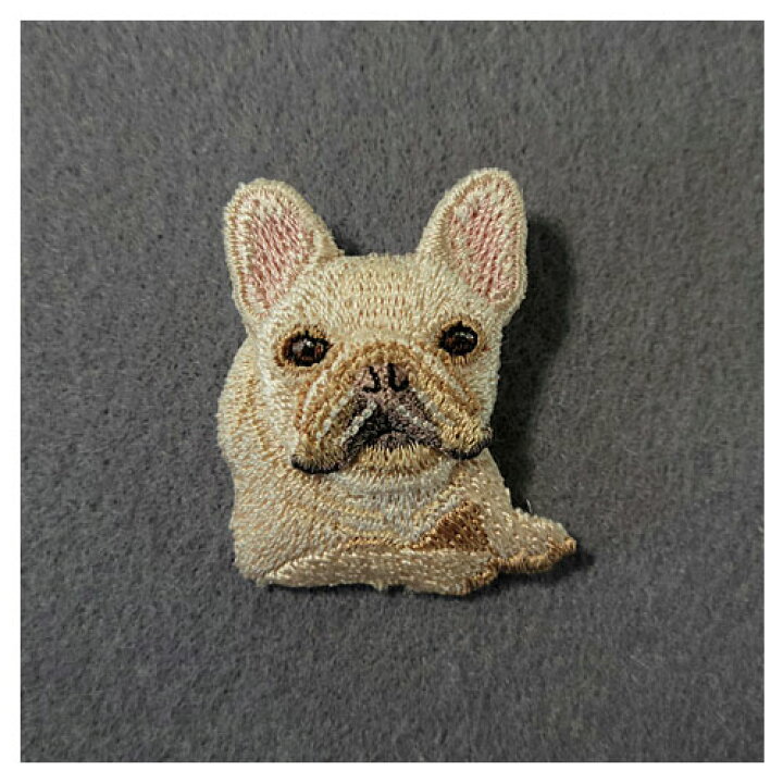 楽天市場 フレンチブルドッグ 刺繍ブローチ Made In Japan 刺繍 ブローチ 全面刺繍 立体 犬 中型犬 ペット 家族 動物 軽い かわいい わんわん ラカム