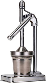 手動ジューサー フルーツしぼり レモン絞り器 ハンドジューサー レモン絞り ジューサー ミキサー 絞り器 果汁搾り器 手動ジューサー 取り外し可能 おしゃれ 操作が簡単 耐腐食性 グレープフルーツ キッチン 家庭用 業務用 (ステンレス鋼)