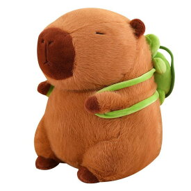 ぬいぐるみ カピバラ 動物 ぬいぐるみ 抱き枕 もこもこ 可愛い お誕生日プレゼント インテリア 店飾り カメカバン付き