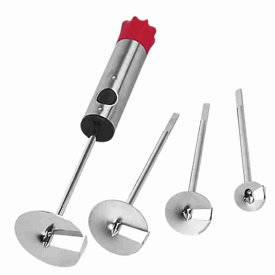 キッチン用品 4本芯抜セット ステンレス製 りんご 芯取り りんご芯抜 パイナップル、リンゴ、ナシなどの果物 野菜 芯抜き 果物芯抜き ドリル野菜コアラー 製菓道具 便利グッズ キッチンツール