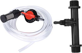 農業チューブ 灌漑ベンチュリ管セット ベンチュリー 肥料噴射 スイッチ＆フィルター付き 灌漑用チューブインジェクター G3/4 ガーデニング 芝生 庭園 温室