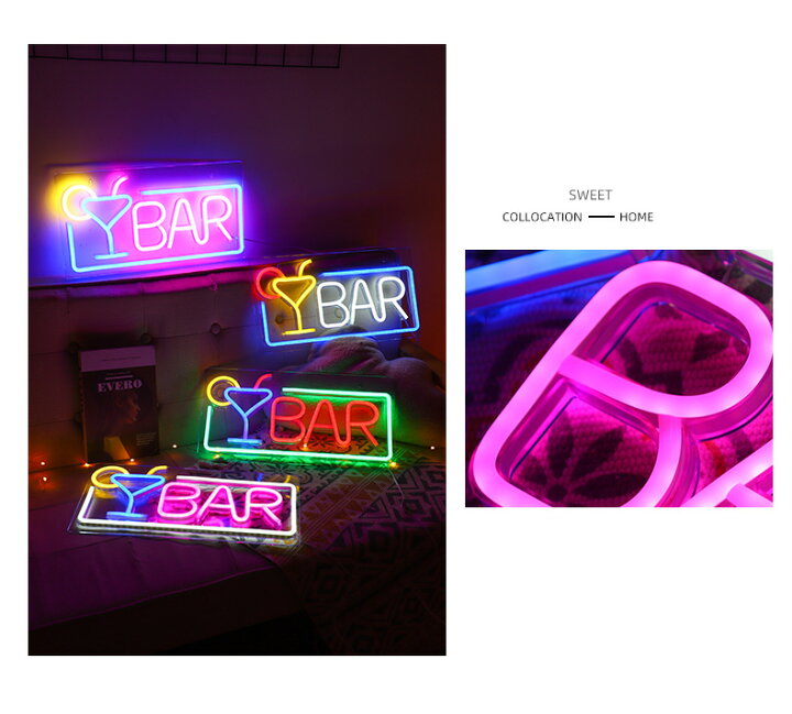 楽天市場】バーネオンサイン LEDネオンライト BARネオン看板 