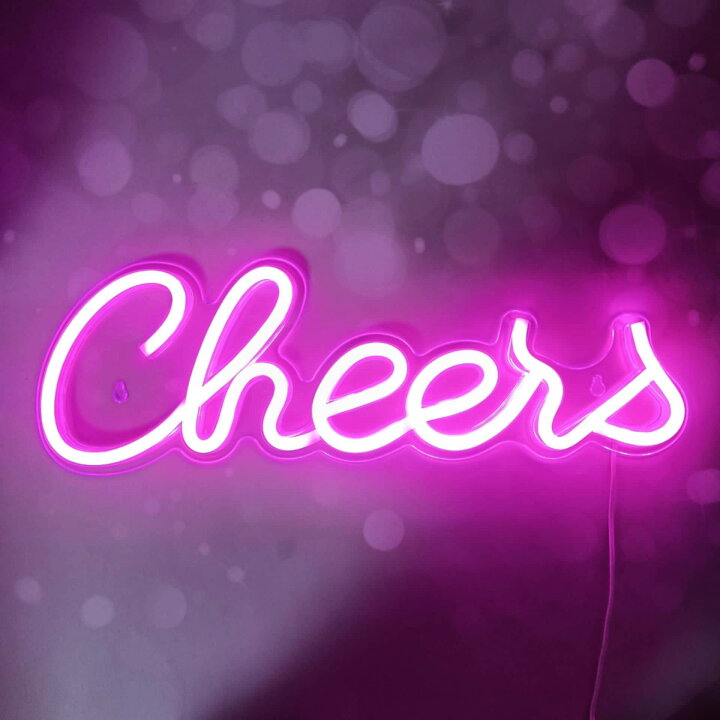 楽天市場】Cheersネオンサイン LEDネオンライト ?壁掛け ネオン看板 