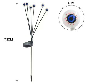 ソーラー 不気味なライト 屋外ハロウィンデコレーション用 2個パック 合計 12LED/18LED/20LED (オプション) しかめっ面 ハロウィンパスライト ハロウィン装飾 屋外ソーラー揺れるホタルライト 庭 庭 ハロウィン装飾
