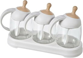 調味料入れ 保存容器 スパイスボトル 調味料 スパイス ボトル 塩 容器 調味料ポット ストッカー 調味料ケース 砂糖入れ ガラス スプーン付