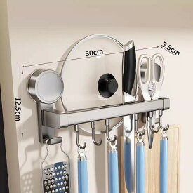 キッチンツールフック 吸盤式 アルミニウム 強力粘着 軽量 防水防錆 調理器具 鍋蓋置き 穴あけ不要 壁掛け 台所収納 強い収納力 可動式 簡単取付