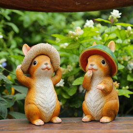 超お得 ガーデンオーナメント ウサギ 春日 かわいい風 童話シリーズ 置物 樹脂 飾り 屋外ガーデン中庭 漫画 ウサギ 装飾品樹脂クリエイティブシミュレーション