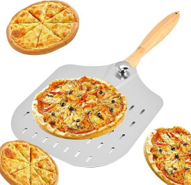 ステンレス鋼ピザピールピザパドルオーブンアクセサリーキッチンベーキングツール金属ピザ回転ピールピザパン 折りたたみ式ピザトランスファースパチュラ