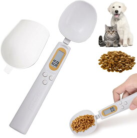 計量スプーン(大・小2種類) 犬・猫用 デジタル計量スプーン 充電式 LCDモニター測定 取り外し可能 高精度±1g 4測定単位 耐久性 健康 科学的飼育 ペット用品