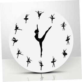 【在庫一掃50％OFF】バレエダンス壁時計 静音 バレエ教室スタジオ飾り silent wall clock ballet サイレントクロック ウォールステッカー おしゃれ 壁掛け時計 インテリア リビングルーム クリスマスプレゼント ギフト モダン 家庭用 壁装飾 バレエ愛好者 美しい時計