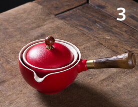 サイド ポット レトロ ティーポット 滑らか 表面 ティーポット お茶 家 茶器 お茶 急須 お茶 作る ツール レストラン ティーポット ホーム お茶 器物 360 度