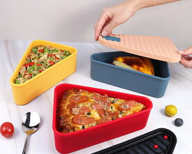 ボックス ピザ クリスパー ピザ スライス ケース シリコン 耐熱皿 ピザ コンテナ ストレージ ピザ スライス ストレージ ケース ピザ ケース ピザ ストレージ 電子レンジ ト