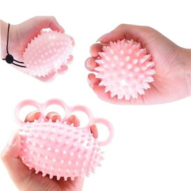 握力 トレーニング エクササイズ マッサージ リハビリ 回復 筋力 器具 ボール グッズ フィットネス 健康 グリップ つぼ 凝り 手 ハンド 指 ストレッチ ストレス 手のひら 掌 甲 3点セット 敬老の日 父の日 母の日 ギフト プレゼント