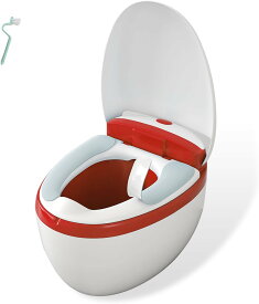 新設計 子供シミュレーション おまる　トイレトレーニング ベビートイレ 子供用便座 子供用トイレ 補助便座 携帯トイレ 滑り止め ソフトクッション フタ付き 多機能ミニトイレ 人気 幼児 男の子 女の子
