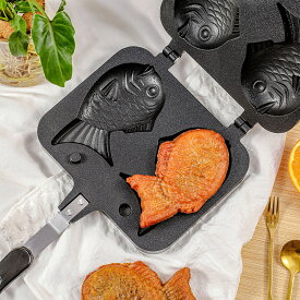 たい焼き器 家庭用 たい焼きメーカー 直火式 こびりつきにくい アルミニウム合金製 ワッフルベーキングパン DIY ビスケットケーキ型 魚 ベーキングモールド 家庭 料理店用 調理器具