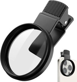 電話用の偏光フィルター、CPLフィルター -52mm携帯電話写真撮影用偏光フィルターCPLクリップで反射を除去HDフィルターアーティファクト 電話カメラポラライザーフィルター光学ガラス - スマートフォンのための マルチコーティング削減リフレクショングレア屋外